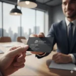 Spot UV Business Card - Threeyem Dubai Spot UV Business Card for Sales Executive