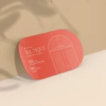 Die Cut Business Card Sample - Threeyem Dubai Business Card Die Cut to Shape