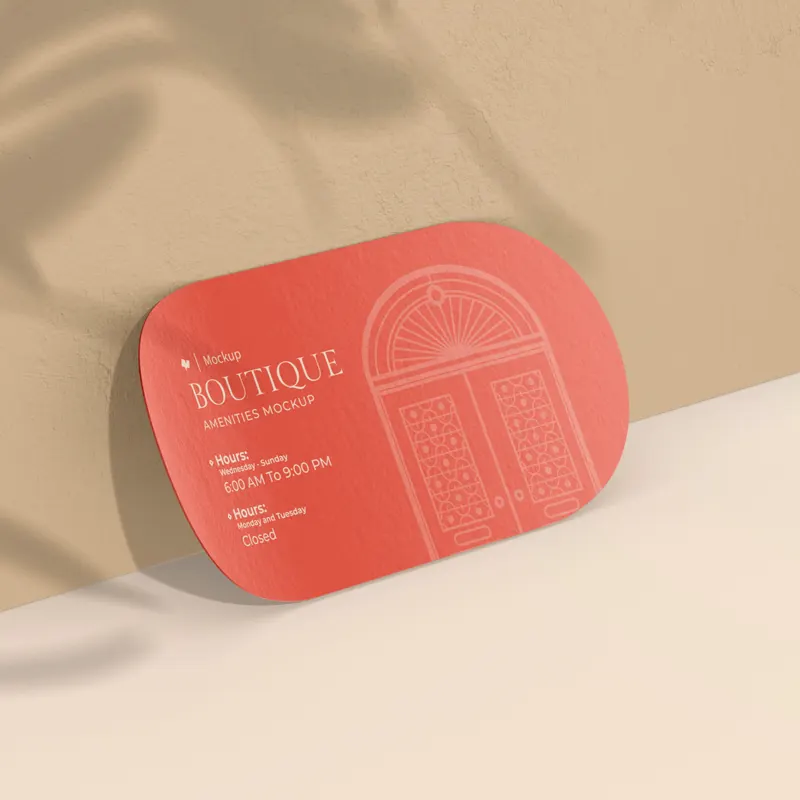 Die Cut Business Card Sample - Threeyem Dubai Business Card Die Cut to Shape