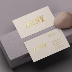 foil business card printing - Threeyem Dubai Foil Business Card Sample