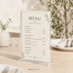 A5 Menu Stand.