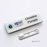 Acrylic Name Badge | Epoxy Coated Custom Name Tag | Pin