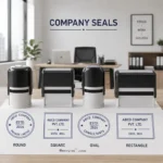 Official Company Stamp with Logo, Self-inking, Regular Size