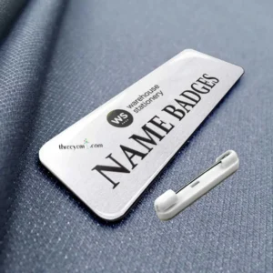 Aluminum Name Badge | Epoxy Coated Custom Name Tag | Pin