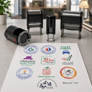 Custom Your Logo Stamp | Multi-Color Self-Inking Logo Stamp