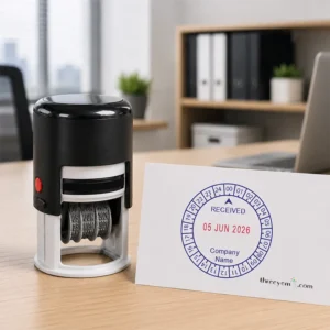 Received Stamp, Self-Ink Type, Adjustable Date, Time band, Company Name