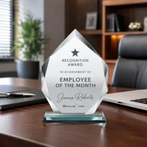 Custom Engraved Crystal Award Series 1