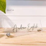 Custom Desk Name Plate Single Side acrylic
