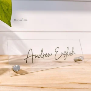 Custom Desk Name Plate Single Side acrylic