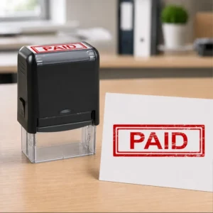 Basic Paid Stamp, Self-Ink Type, Print Size 14x38 MM