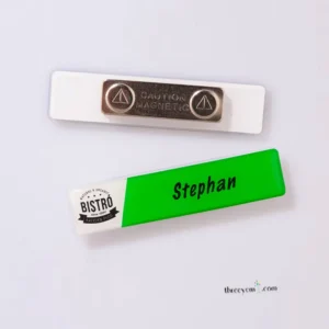 PVC Name Badge | Epoxy Coated Custom Name Tag | Magnet