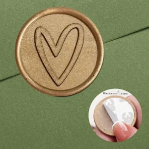 Wax Seal Stickers, Easy to Peal off Adhesive Wax Seals