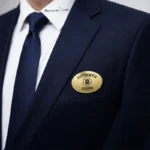 Steel Custom Logo Badge | Magnetic Back | Personalized Company Logo Badge