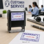 Warranty stamp, Self-ink, Adjustable date for After Service 1 Warranty stamp, Self-ink, for After Service