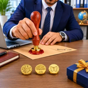 Personalized Wax Seal Stamp, Engraved with your Monogram or Design