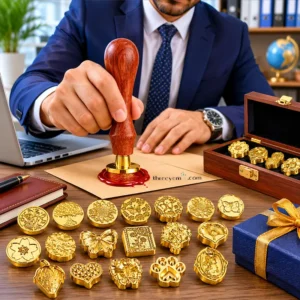 Personalized Wax Seal Stamp, Engraved with your Monogram or Design